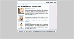 Desktop Screenshot of product-critic.com