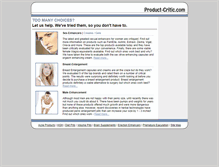 Tablet Screenshot of product-critic.com